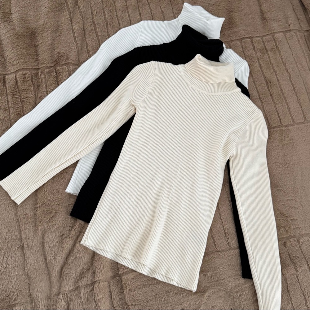 SHEIN Bundle of 3 Long Sleeve Turtlenecks